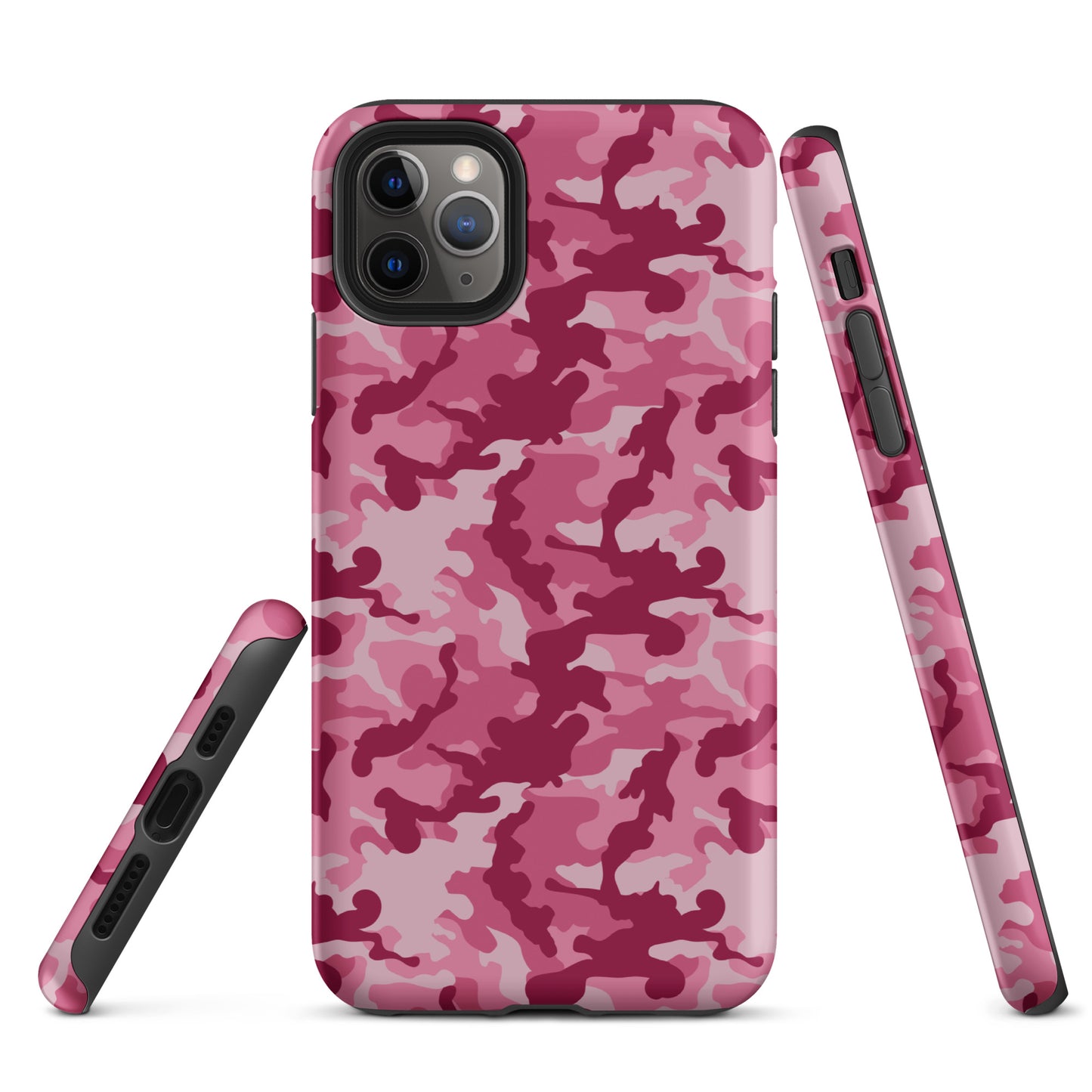 Tough Case for iPhone®- Camo Dark Pink