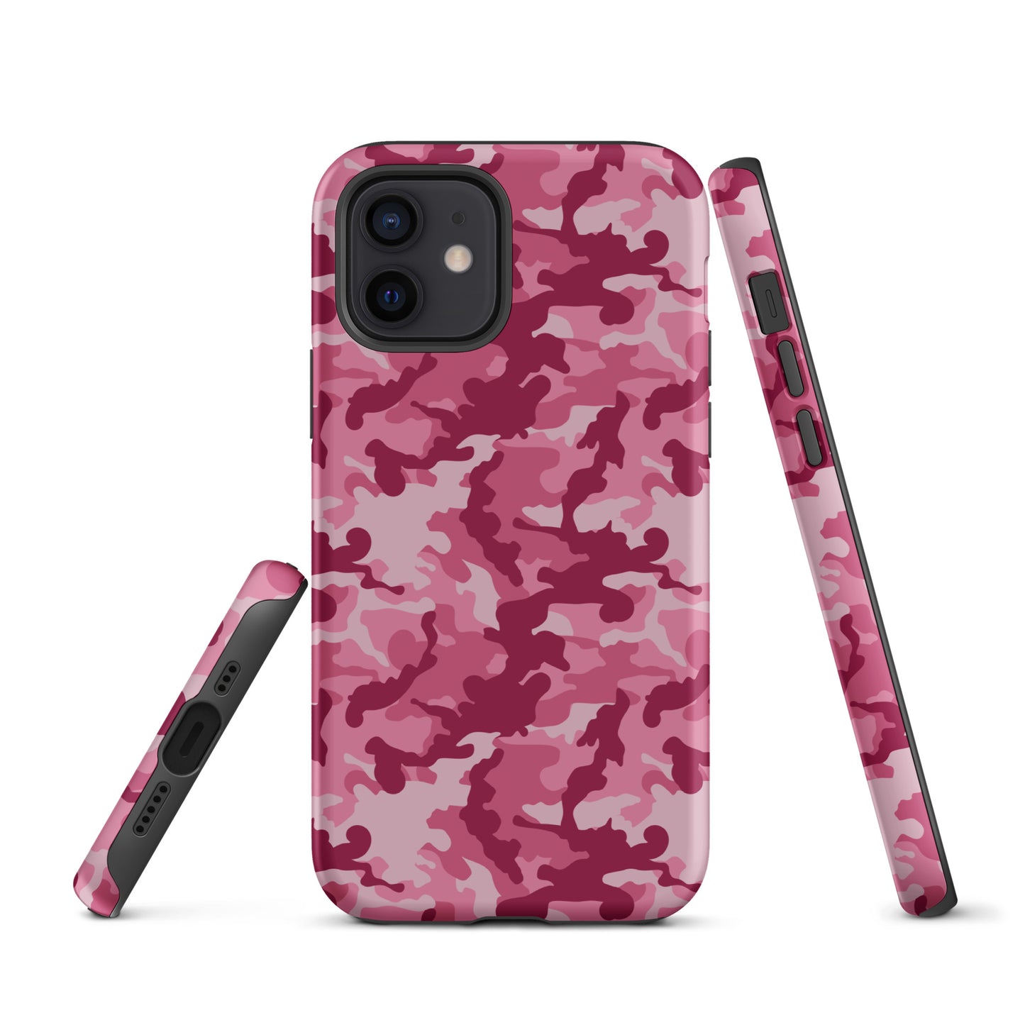 Tough Case for iPhone®- Camo Dark Pink