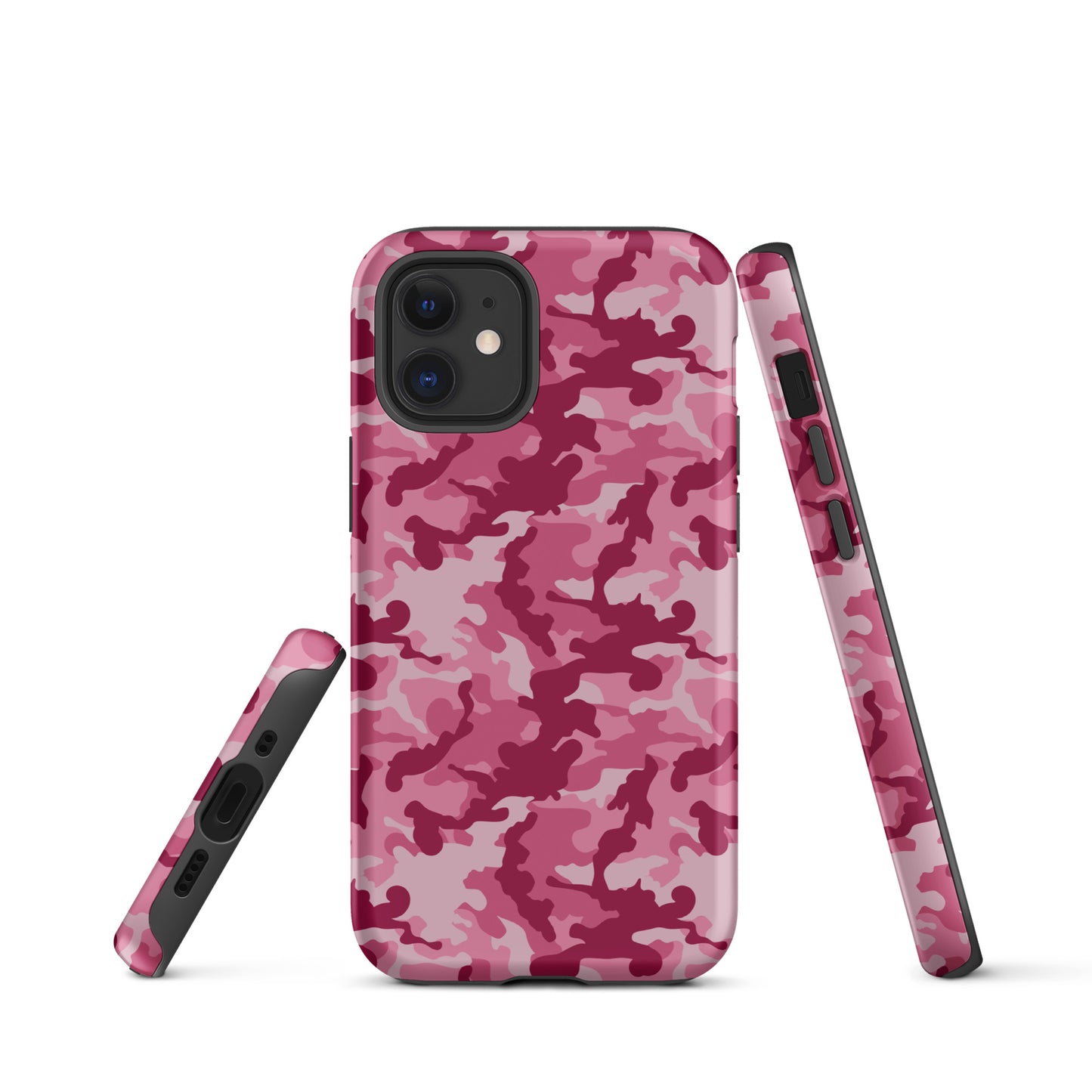 Tough Case for iPhone®- Camo Dark Pink
