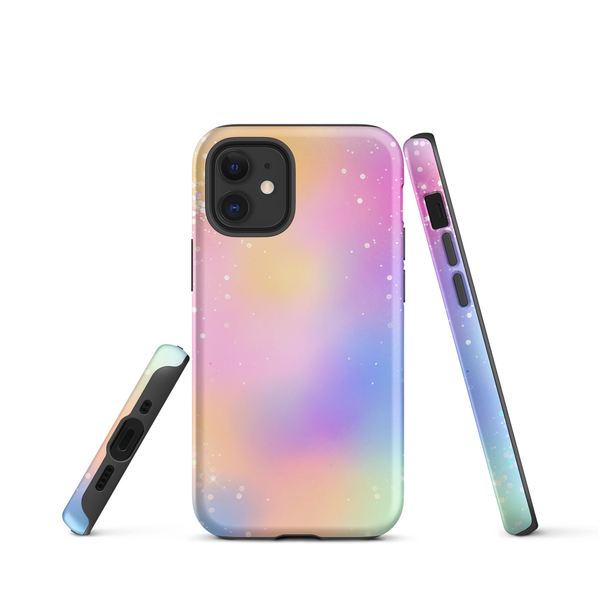 Tough Case for iPhone®- Rainbow Glitter Pattern III