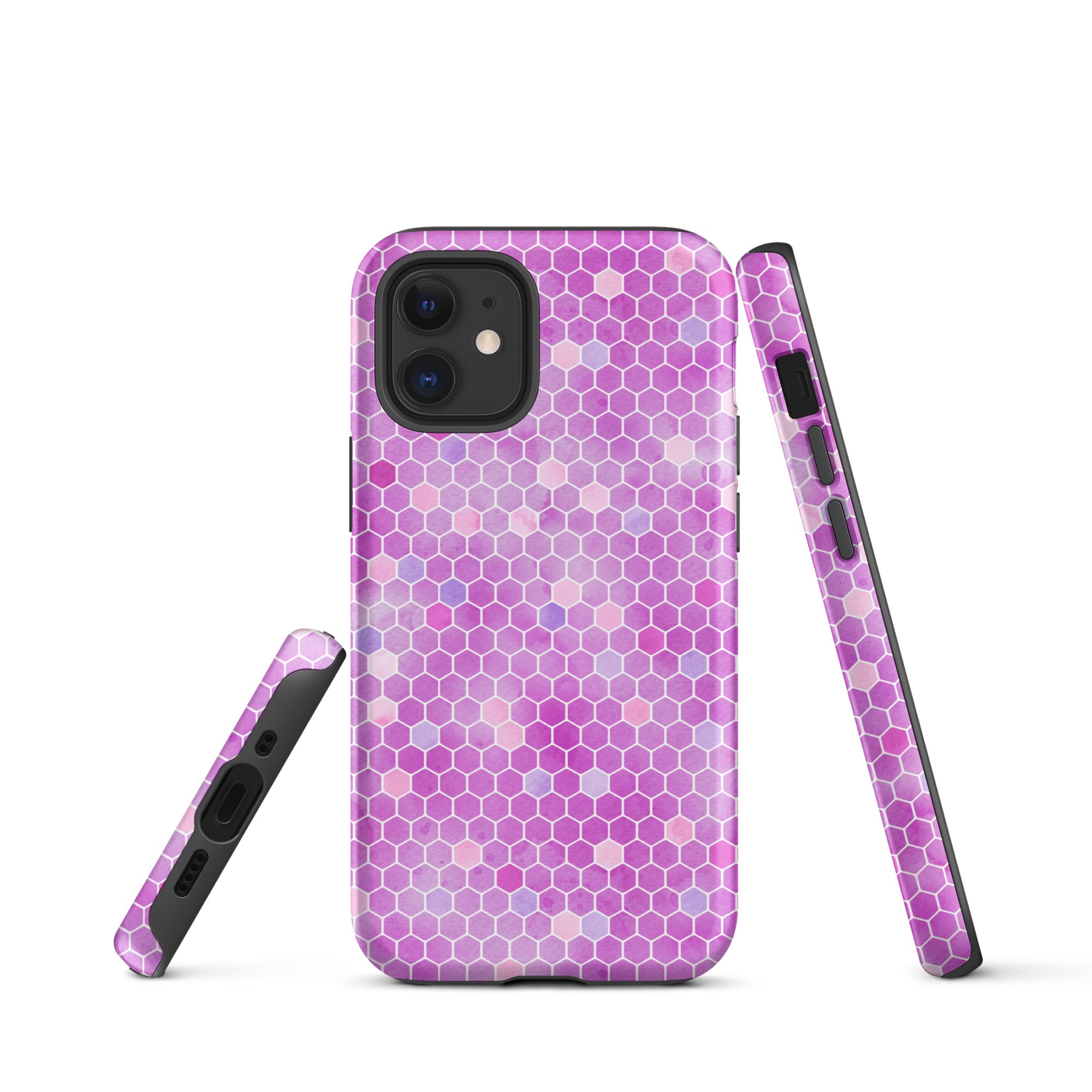 Tough Case for iPhone®- Honeycomb Pink