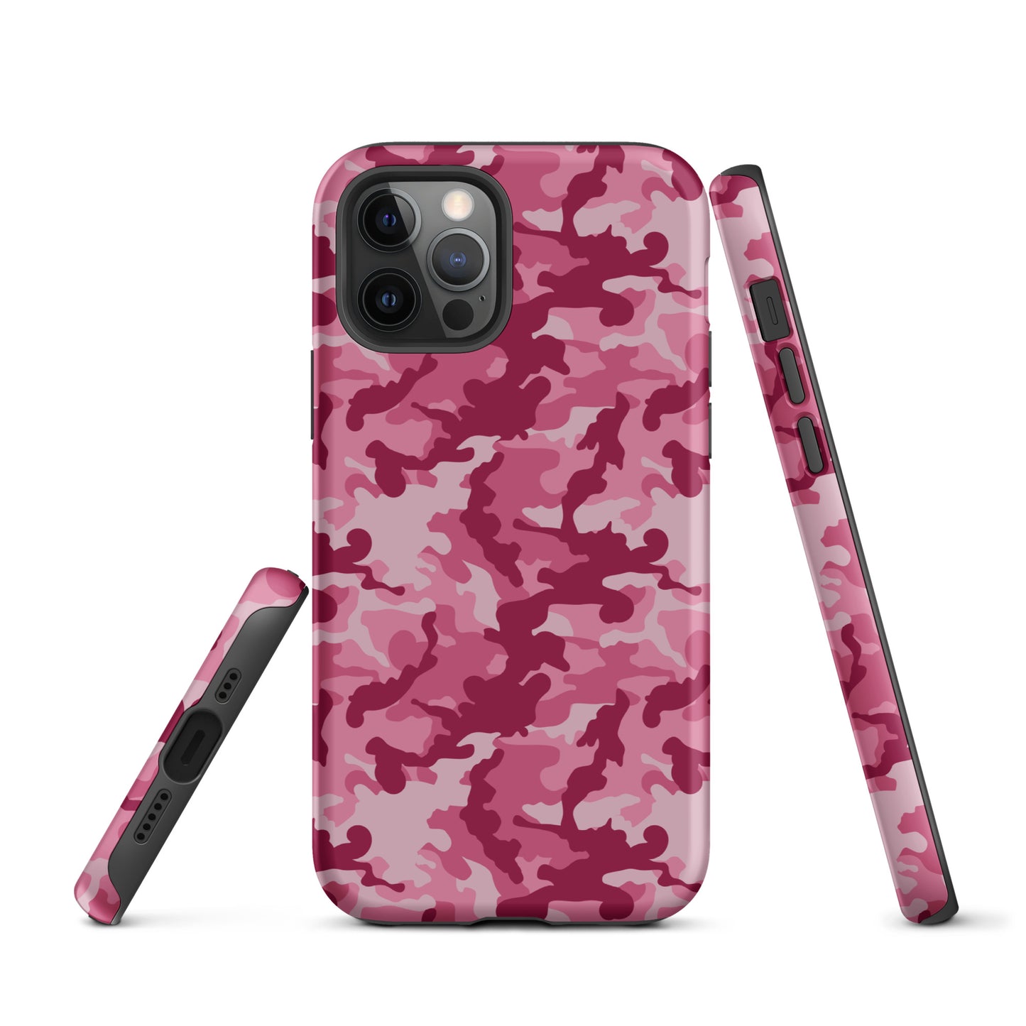 Tough Case for iPhone®- Camo Dark Pink