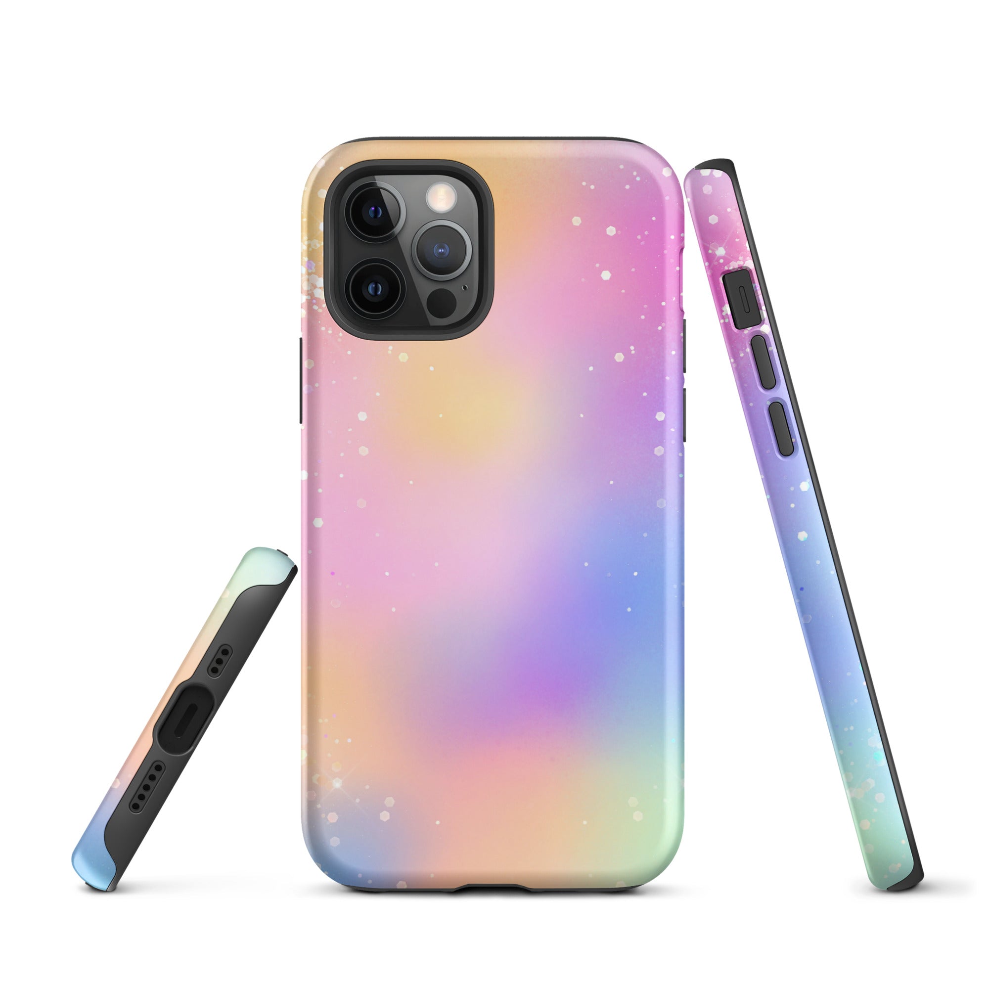 Tough Case for iPhone®- Rainbow Glitter Pattern III