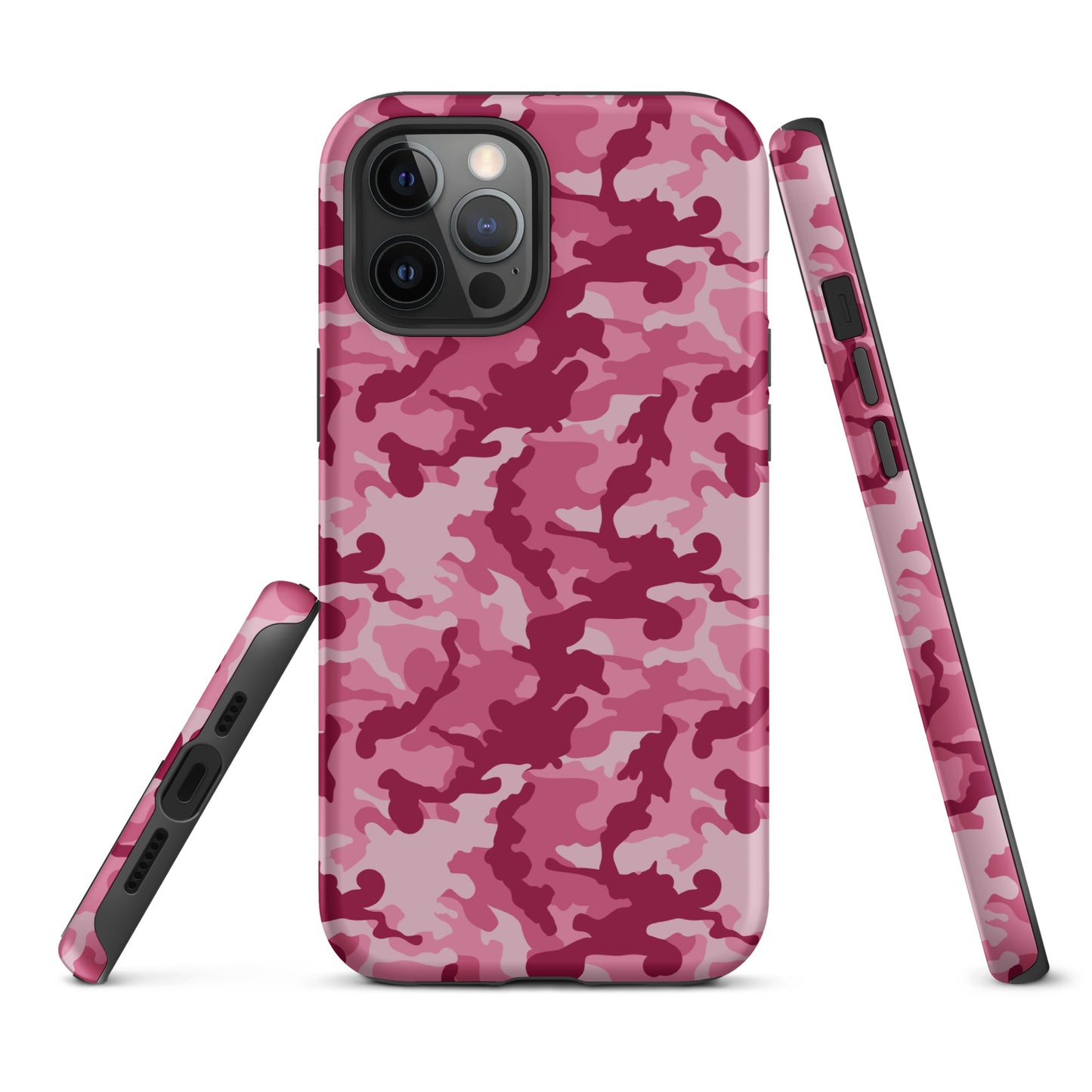 Tough Case for iPhone®- Camo Dark Pink