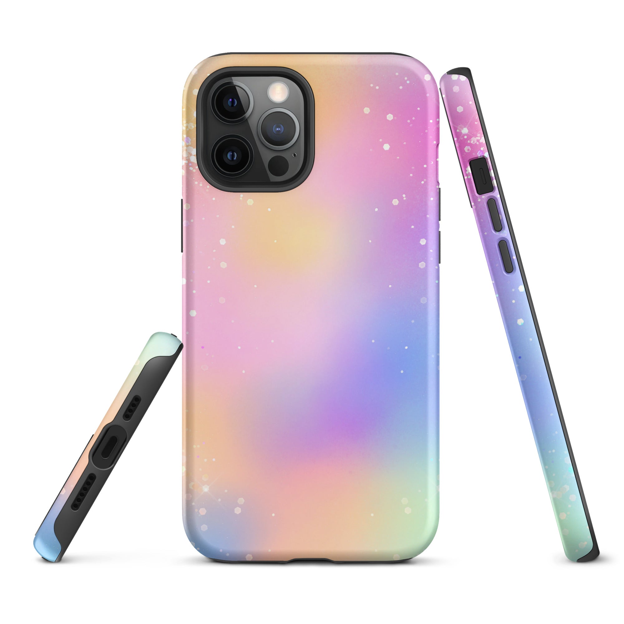 Tough Case for iPhone®- Rainbow Glitter Pattern III