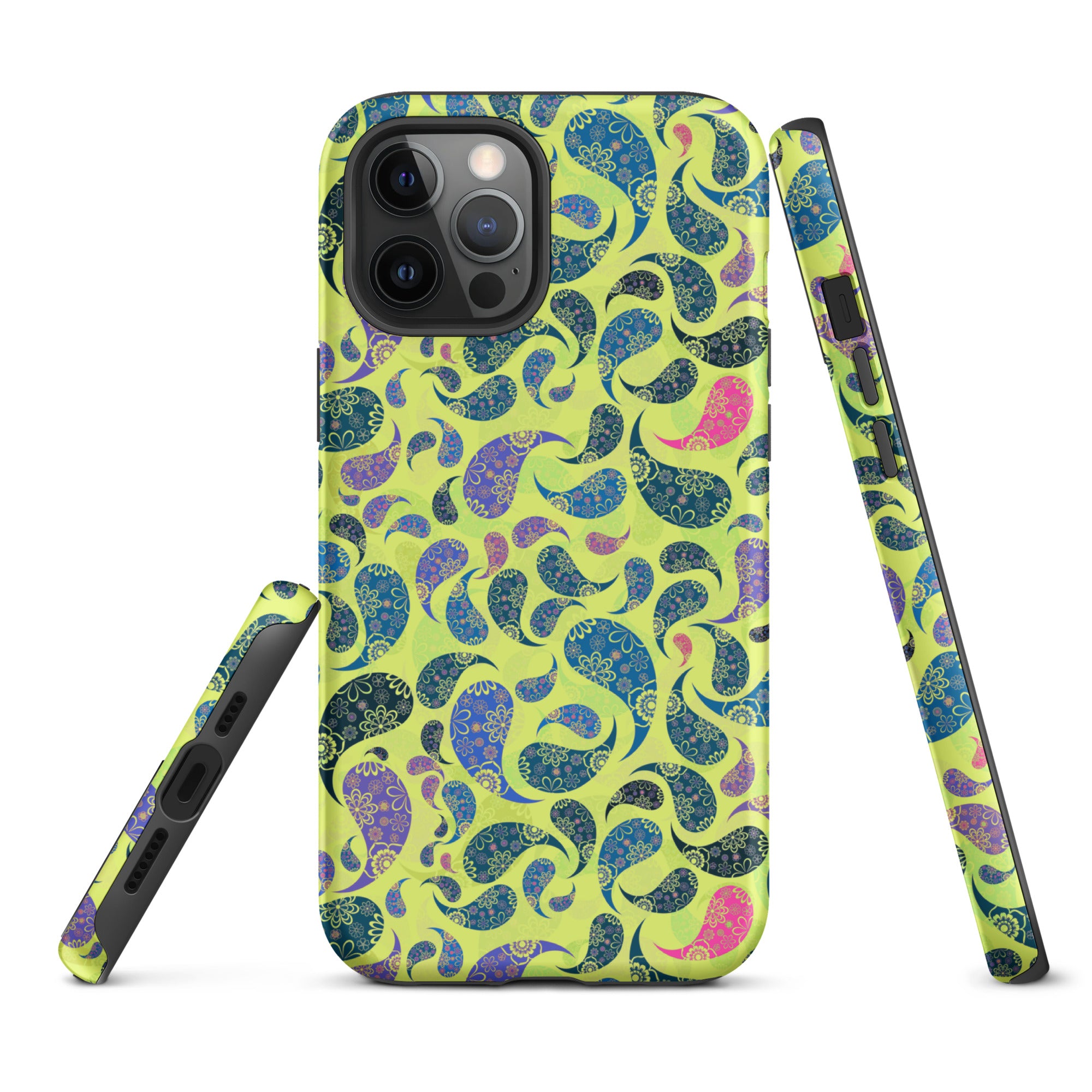 Tough Case for iPhone®- Paisley Yellow