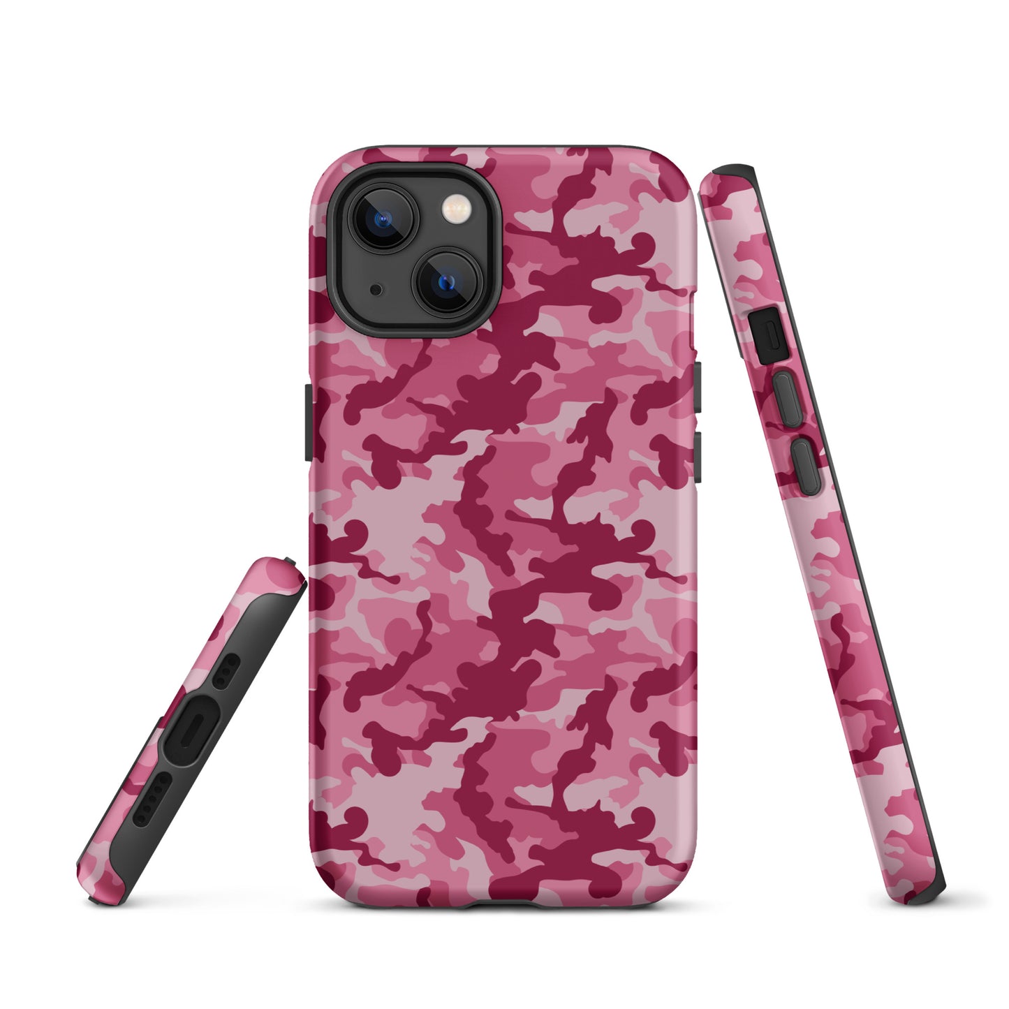 Tough Case for iPhone®- Camo Dark Pink