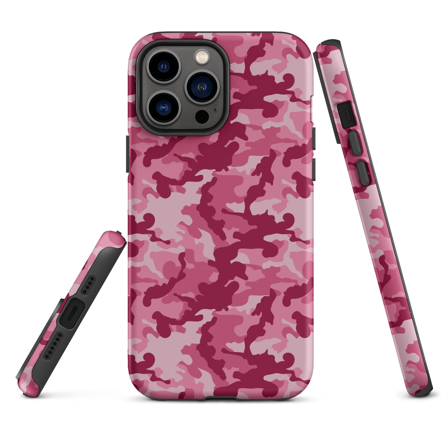 Tough Case for iPhone®- Camo Dark Pink