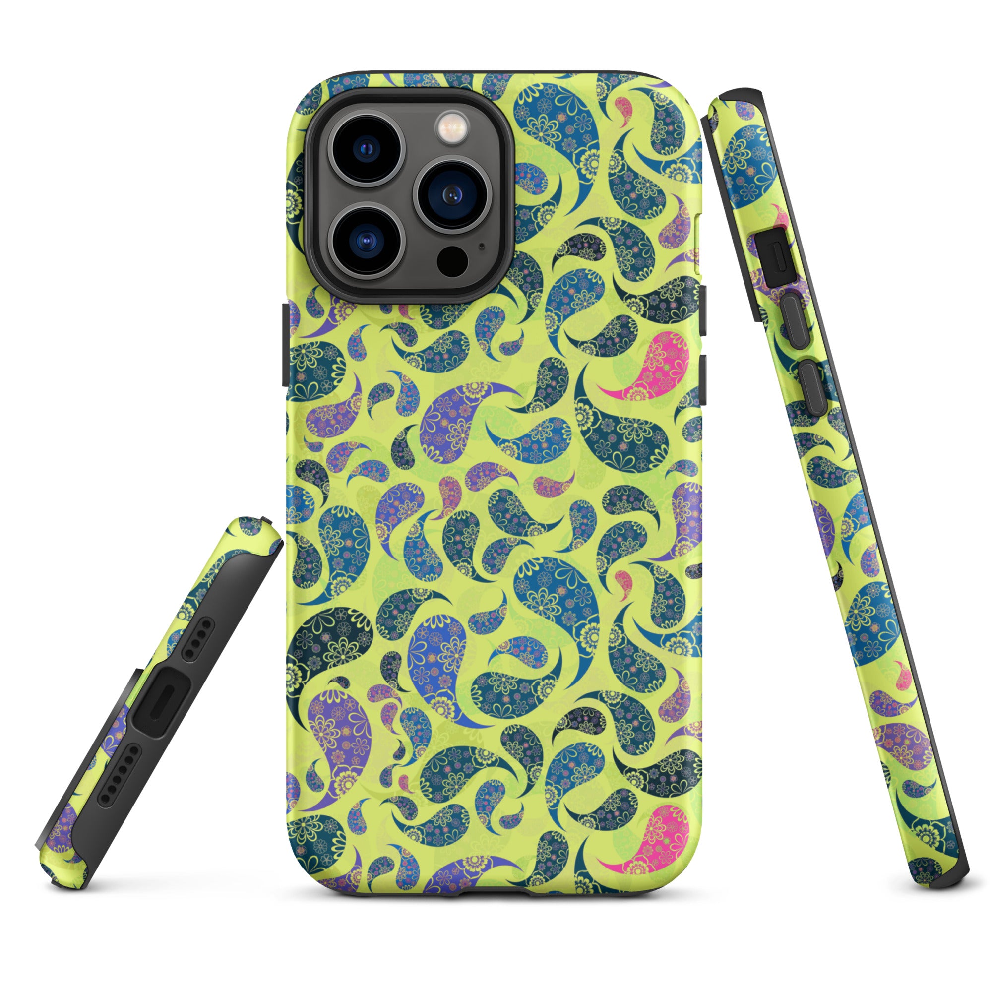 Tough Case for iPhone®- Paisley Yellow