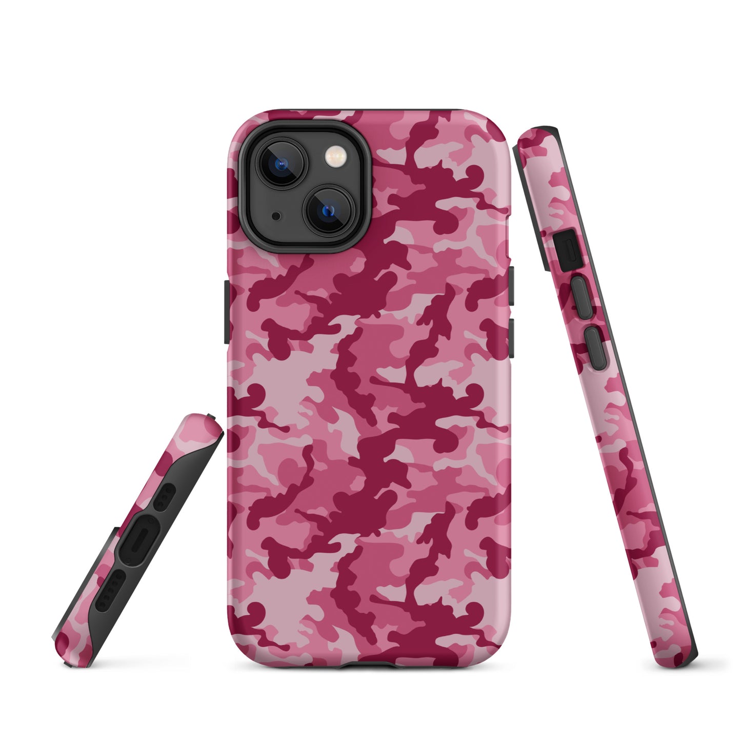 Tough Case for iPhone®- Camo Dark Pink