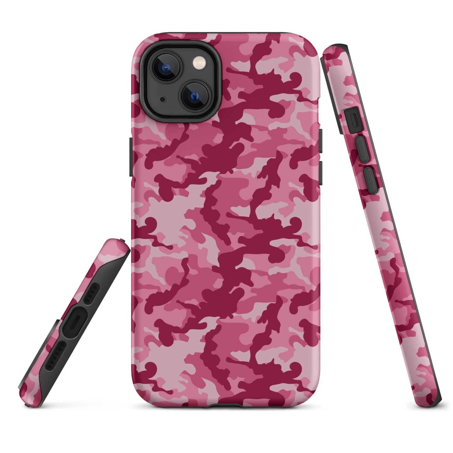 Tough Case for iPhone®- Camo Dark Pink