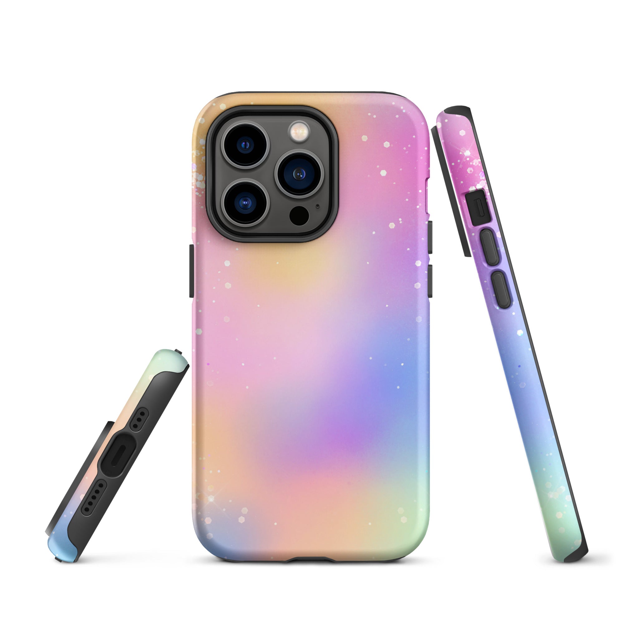 Tough Case for iPhone®- Rainbow Glitter Pattern III