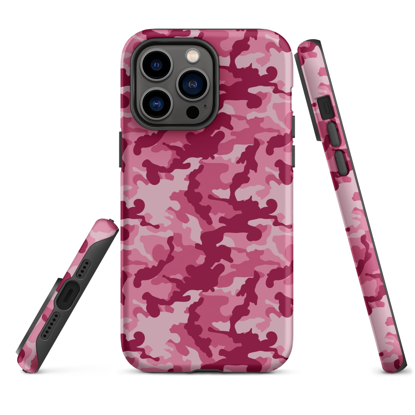 Tough Case for iPhone®- Camo Dark Pink