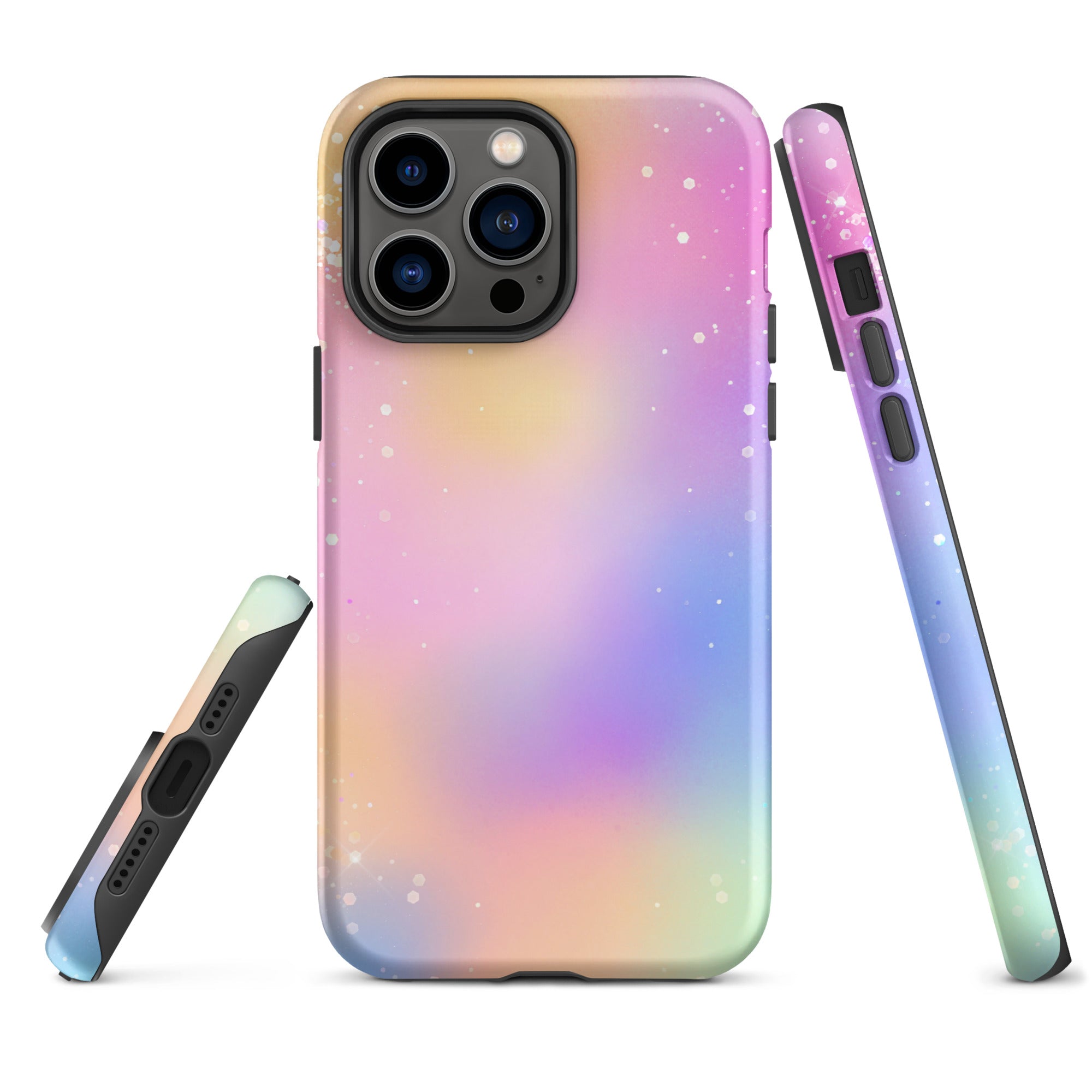 Tough Case for iPhone®- Rainbow Glitter Pattern III