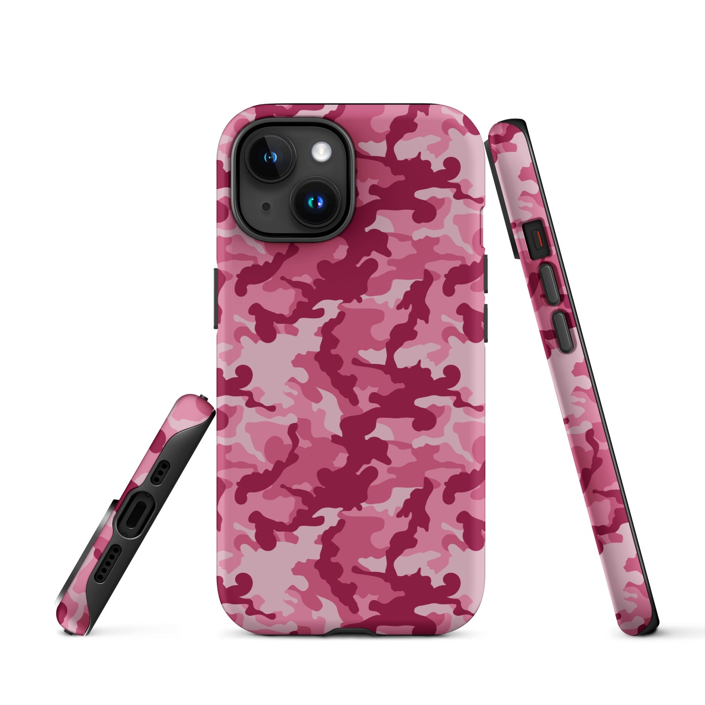 Tough Case for iPhone®- Camo Dark Pink