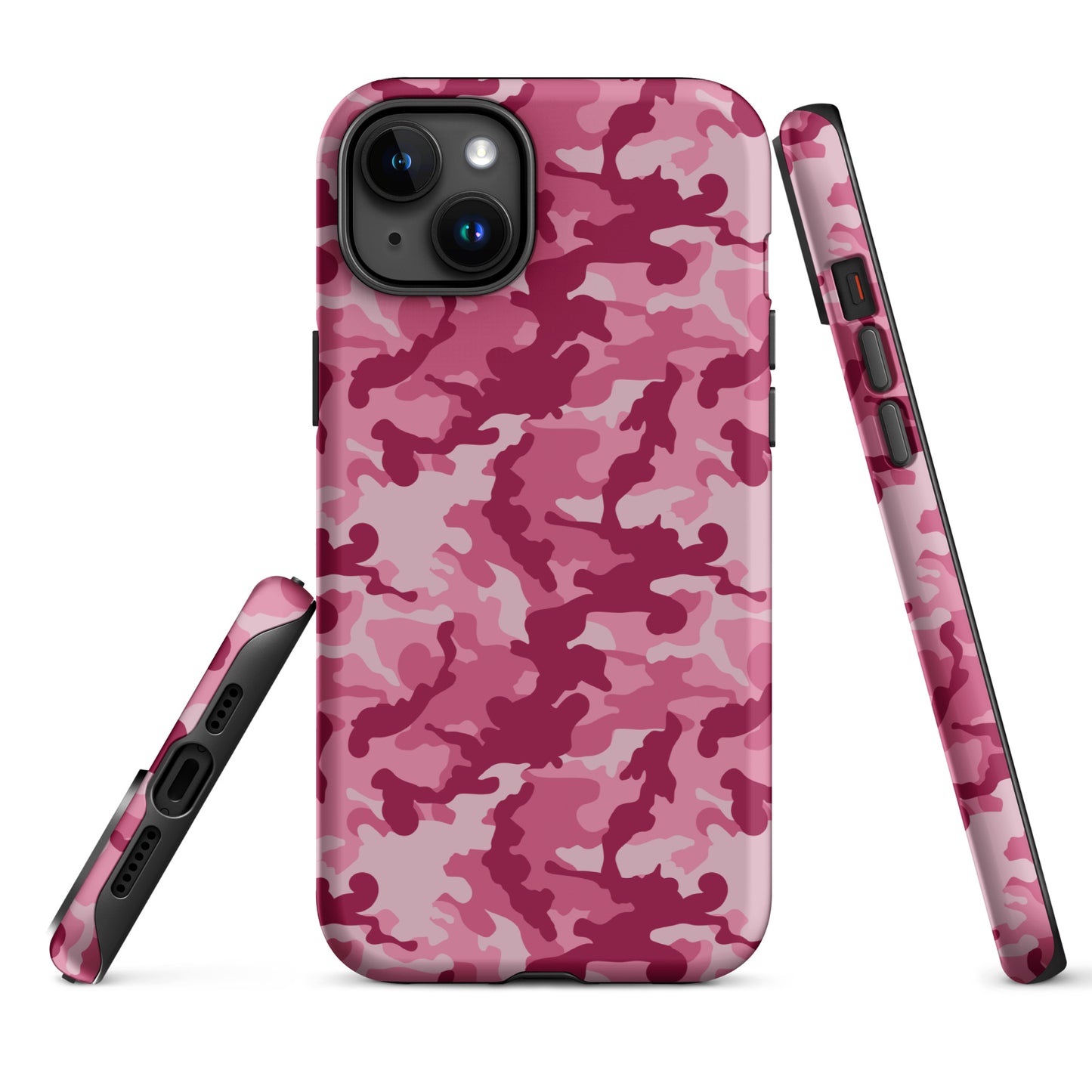 Tough Case for iPhone®- Camo Dark Pink