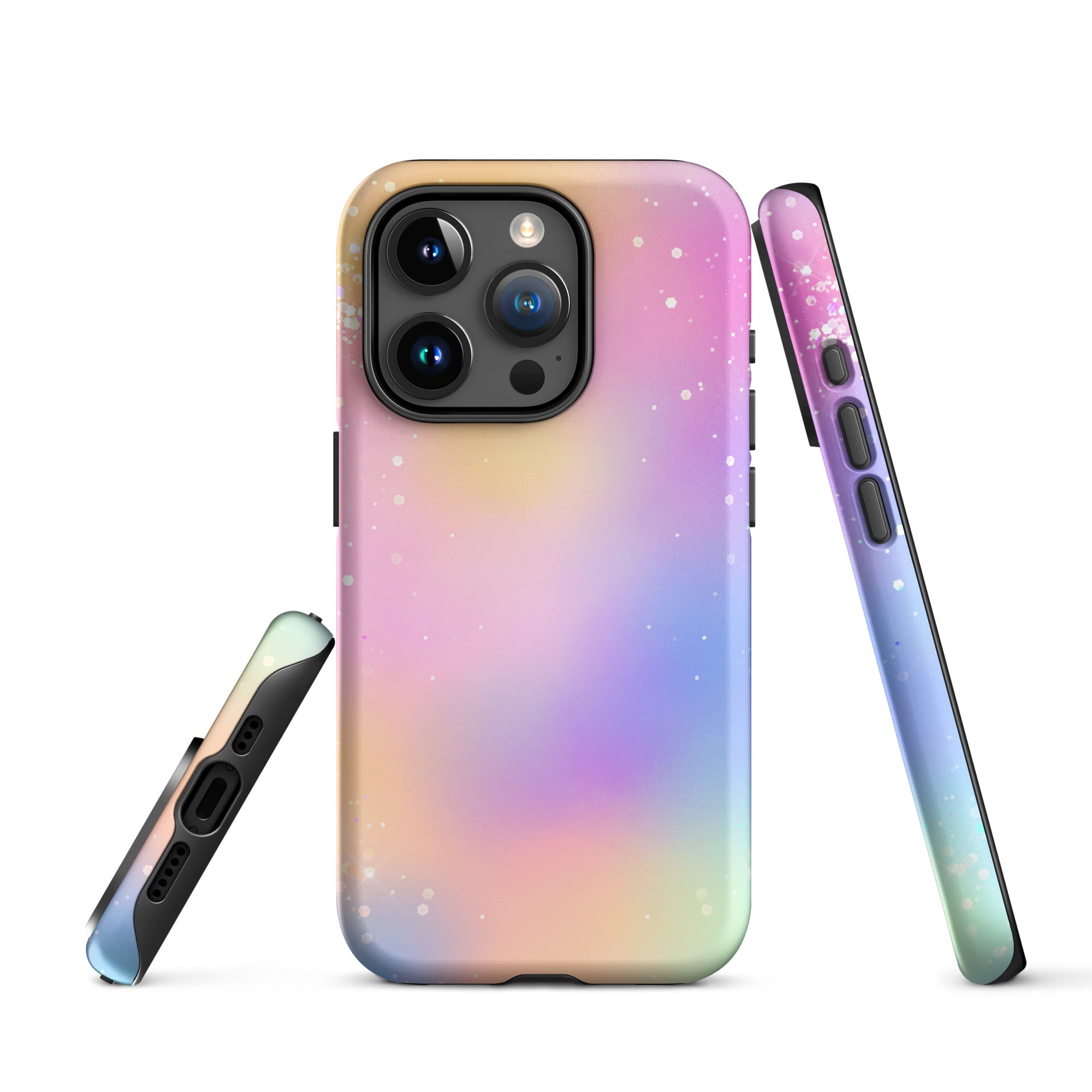 Tough Case for iPhone®- Rainbow Glitter Pattern III