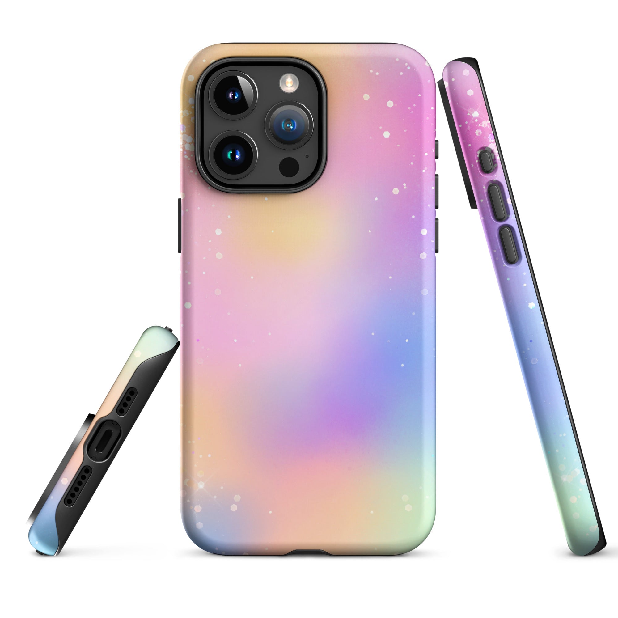 Tough Case for iPhone®- Rainbow Glitter Pattern III