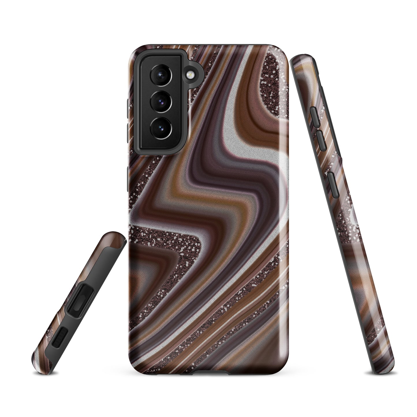 Tough case for Samsung®- Abstract Leather