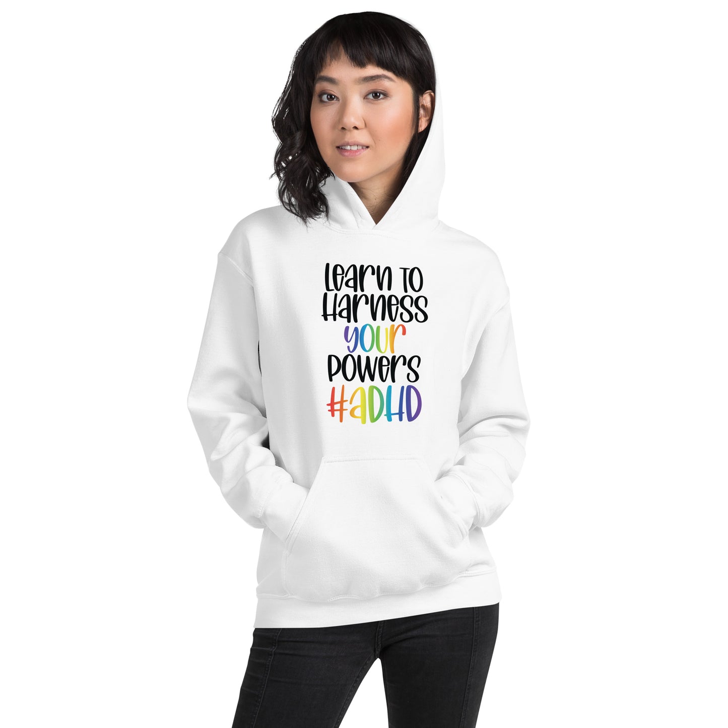 Unisex Hoodie- ADHD- Learn To Harness