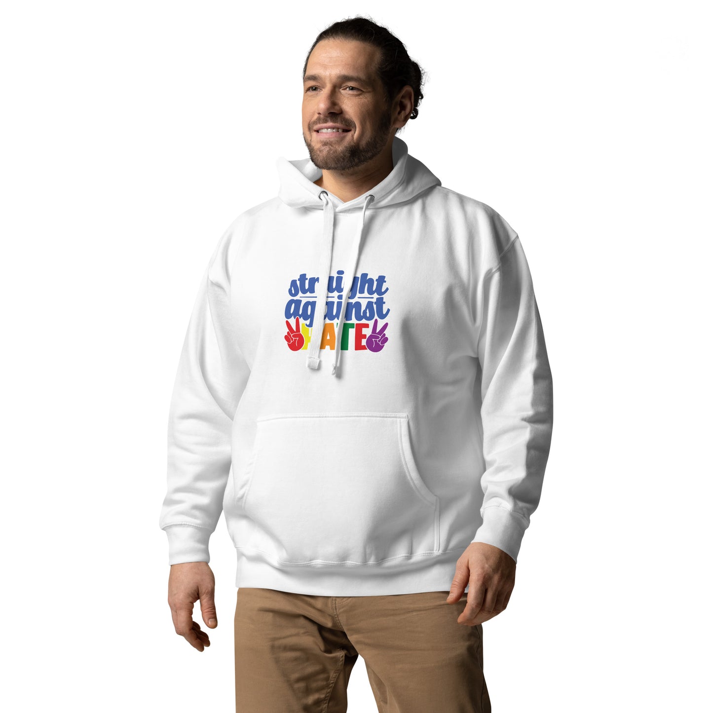 Unisex Hoodie- Straight against hate