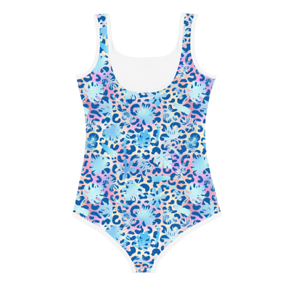 Kids Swimsuit- Summer Leopard and Leafs