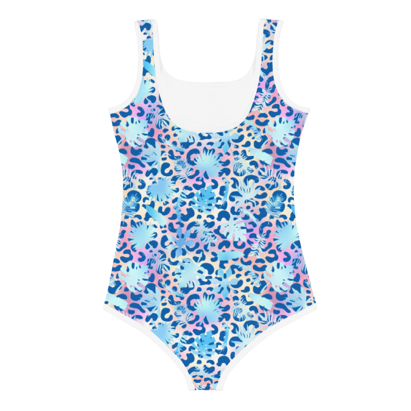 Kids Swimsuit- Summer Leopard and Leafs