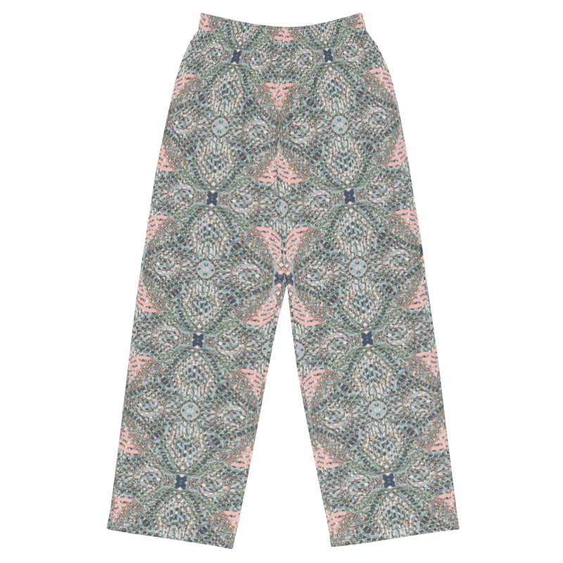unisex wide-leg pants- Mandala chic IV