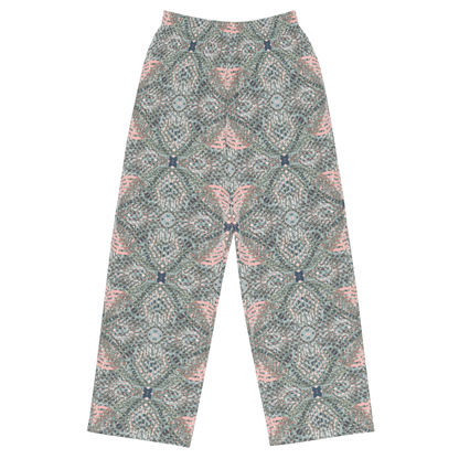 unisex wide-leg pants- Mandala chic IV