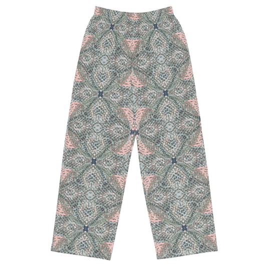 unisex wide-leg pants- Mandala chic IV