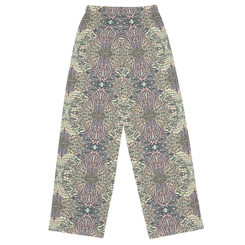 unisex wide-leg pants- Mandala chic I