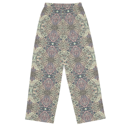 unisex wide-leg pants- Mandala chic I