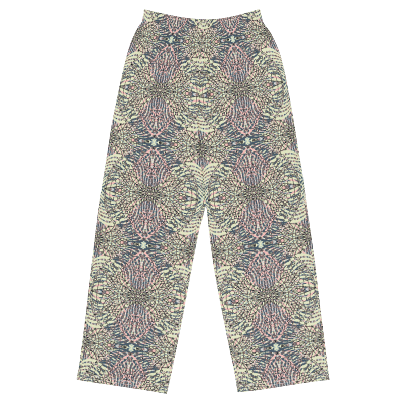 unisex wide-leg pants- Mandala chic I