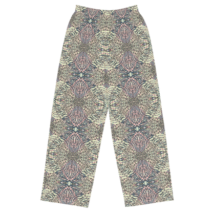 unisex wide-leg pants- Mandala chic I