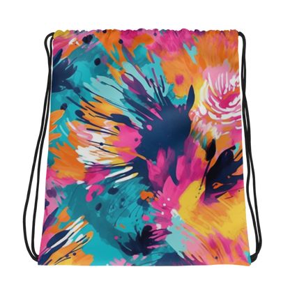 Drawstring bag- Watercolor Summer flowers IV