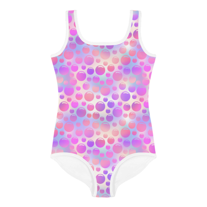 Kids Swimsuit- Bubbles Pink and Blue