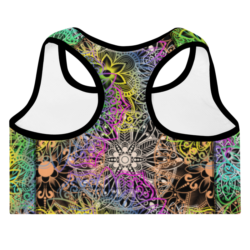 Padded Sports Bra- Mandala Multicolor
