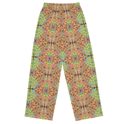 unisex wide-leg pants- Mandala chic II