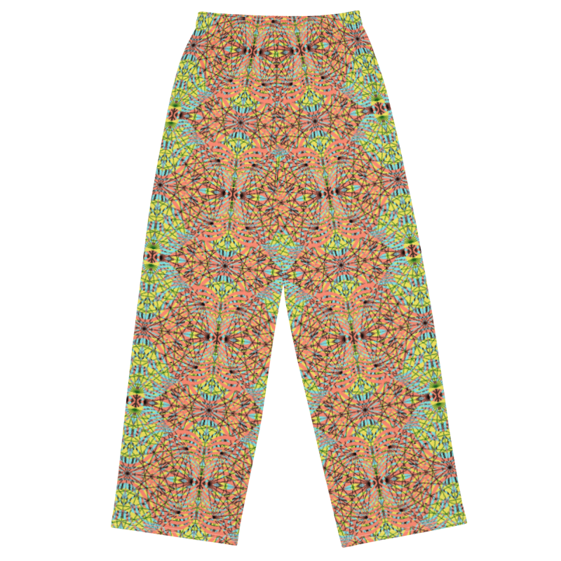 unisex wide-leg pants- Mandala chic II