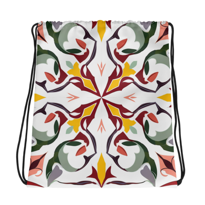 Drawstring bag- Colorful Majolica IV