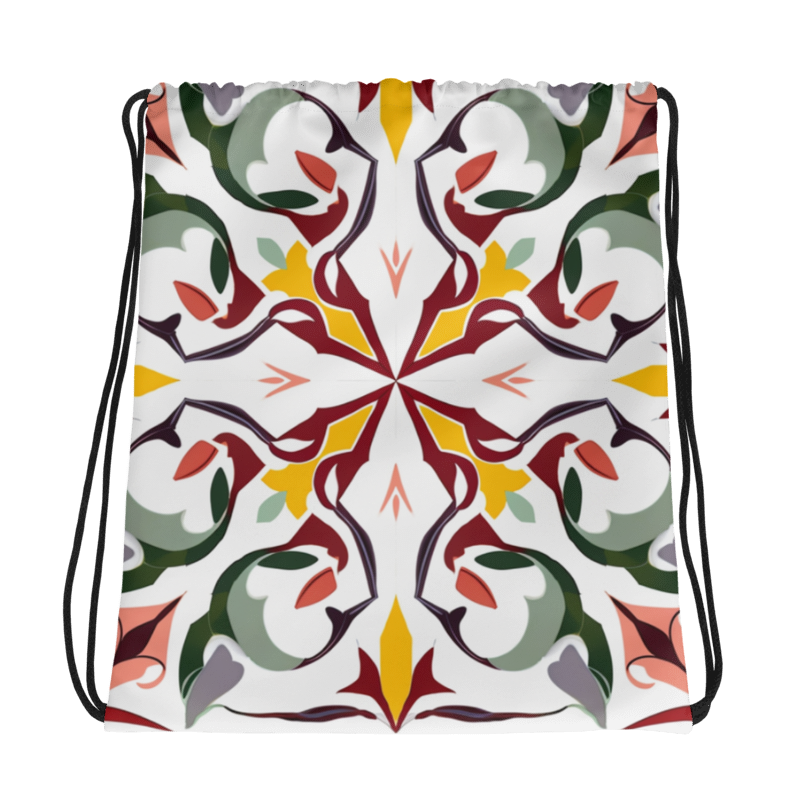 Drawstring bag- Colorful Majolica IV