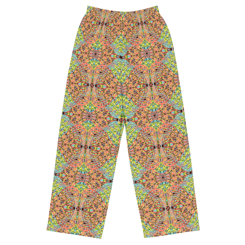 unisex wide-leg pants- Mandala chic II