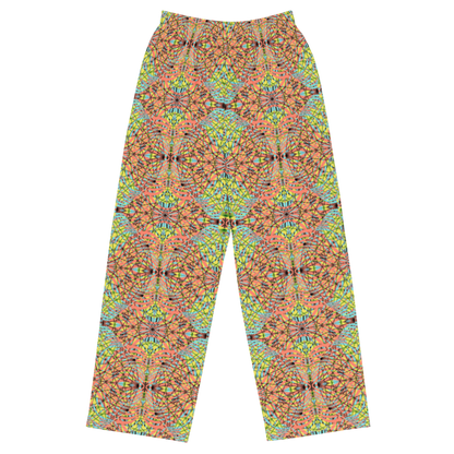 unisex wide-leg pants- Mandala chic II
