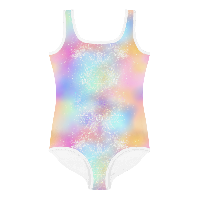 Kids Swimsuit- Multi colour and sparkles