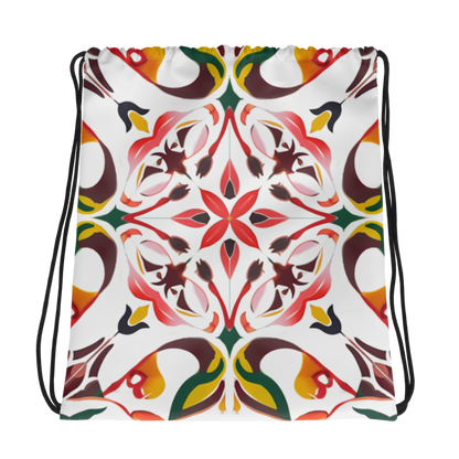 Drawstring bag- Colorful Majolica III