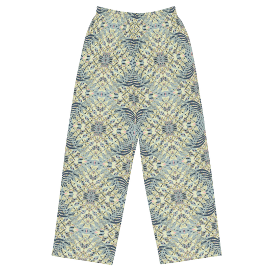 unisex wide-leg pants- Mandala chic III