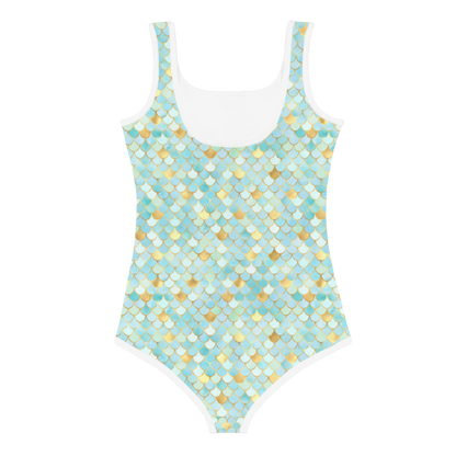 Kids Swimsuit- Mermaid Cyan