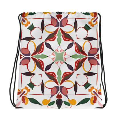 Drawstring bag- Colorful Majolica II