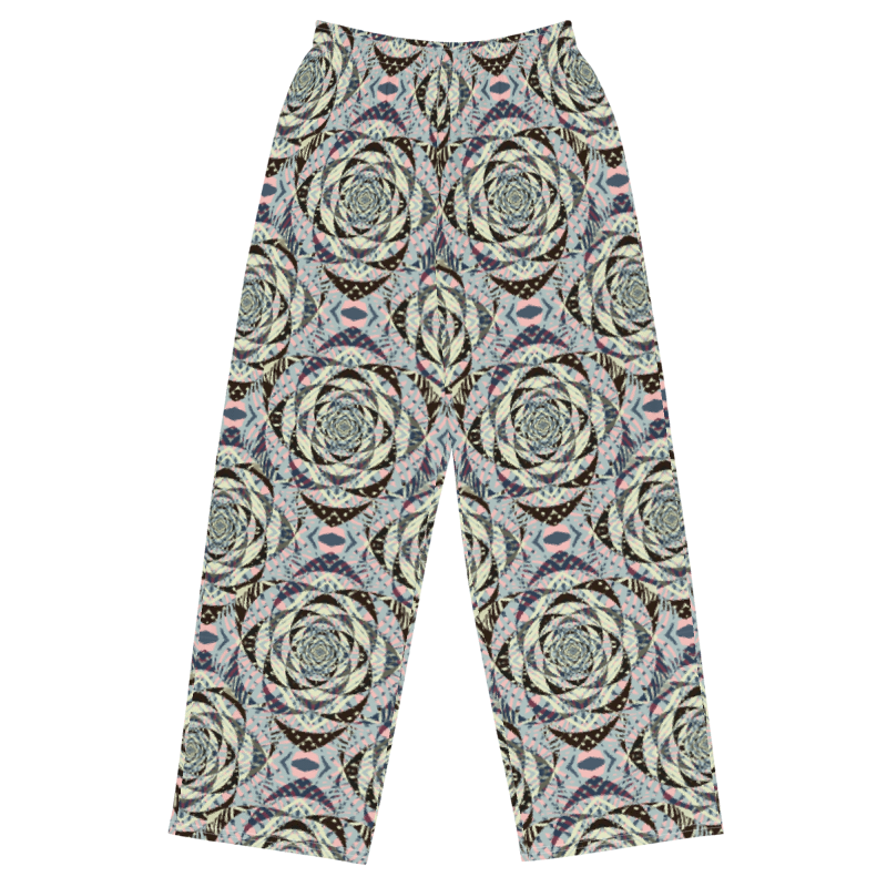 unisex wide-leg pants- Mandala chic V
