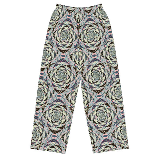 unisex wide-leg pants- Mandala chic V
